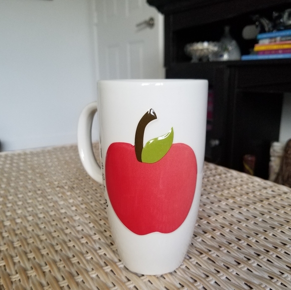 🍎☕Adorable Mud Pie Apple Teacher 24oz. Travel Coffee Mug - Picture 10 of 13